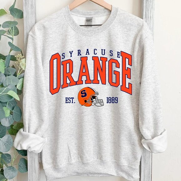 NCAA Syracuse Orange Sweatshirt Sweater Syracuse University Football Shirt - Picture 2 of 3